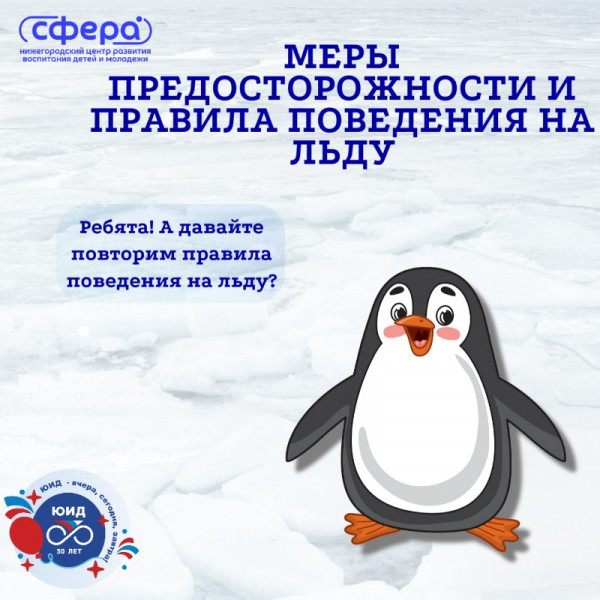 Меры предосторожности и правила поведения на льду